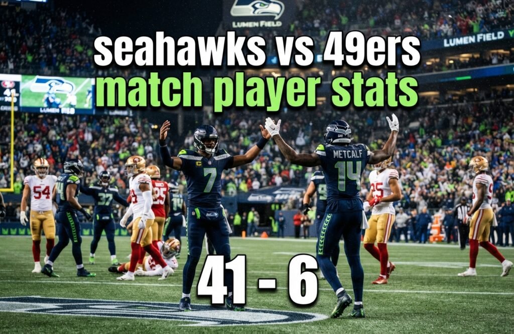 Seahawks vs 49ers Match Player Stats