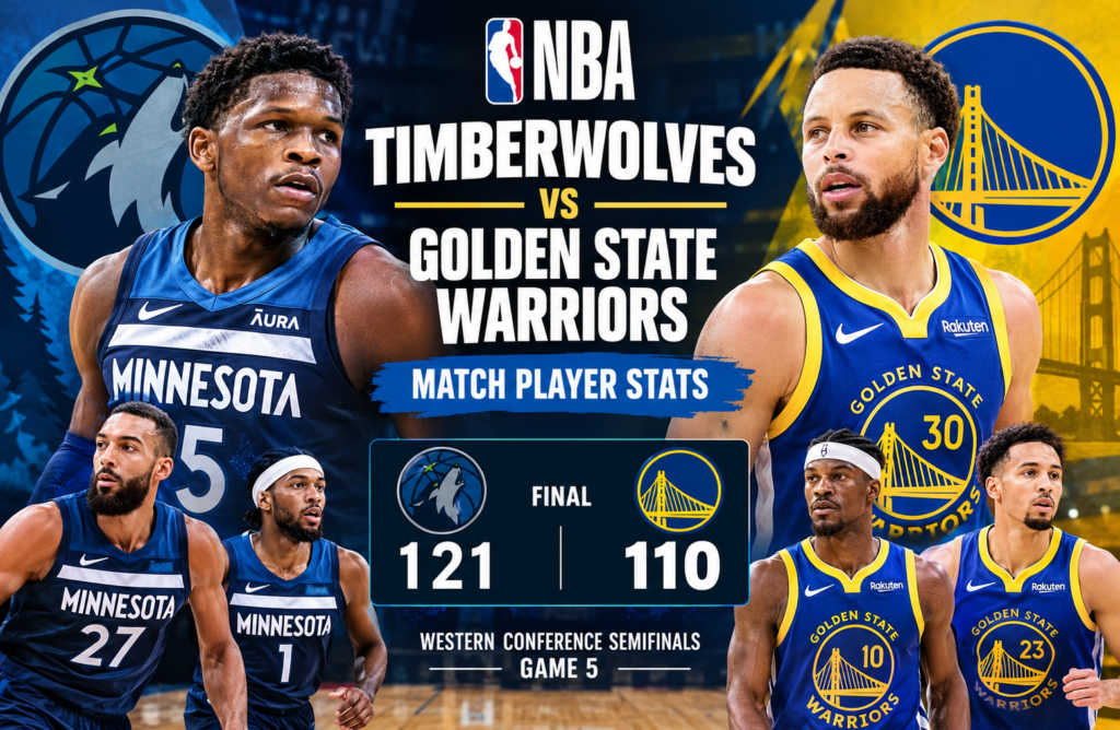 Timberwolves vs Golden State Warriors Match Player Stats