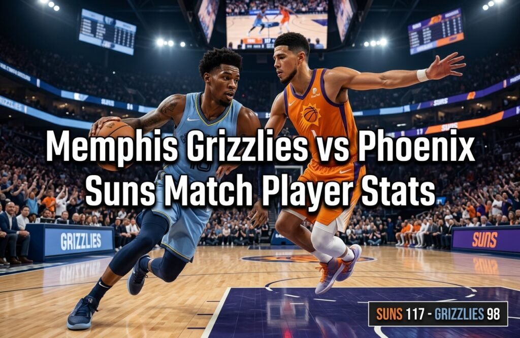 Memphis Grizzlies vs Phoenix Suns Match Player Stats