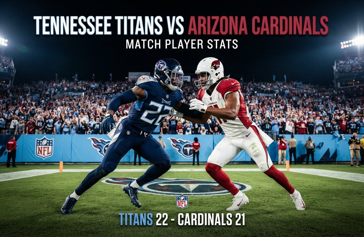 Tennessee Titans vs Arizona Cardinals Match Player Stats